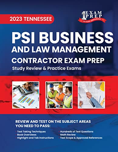 2023 Tennessee Contractor Business and Law Management Exam Prep: 2023 Study Review & Practice Exams (English Edition)