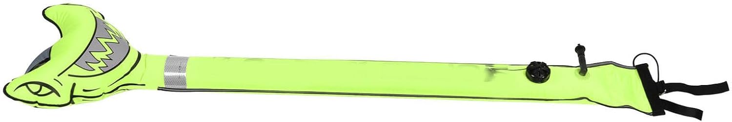 EVTSCAN Marker Buoy Scuba Diving Inflatable Safety Tube Hammerhead Shark Signal Marking Safety Buoy High Visibility Dive Gear