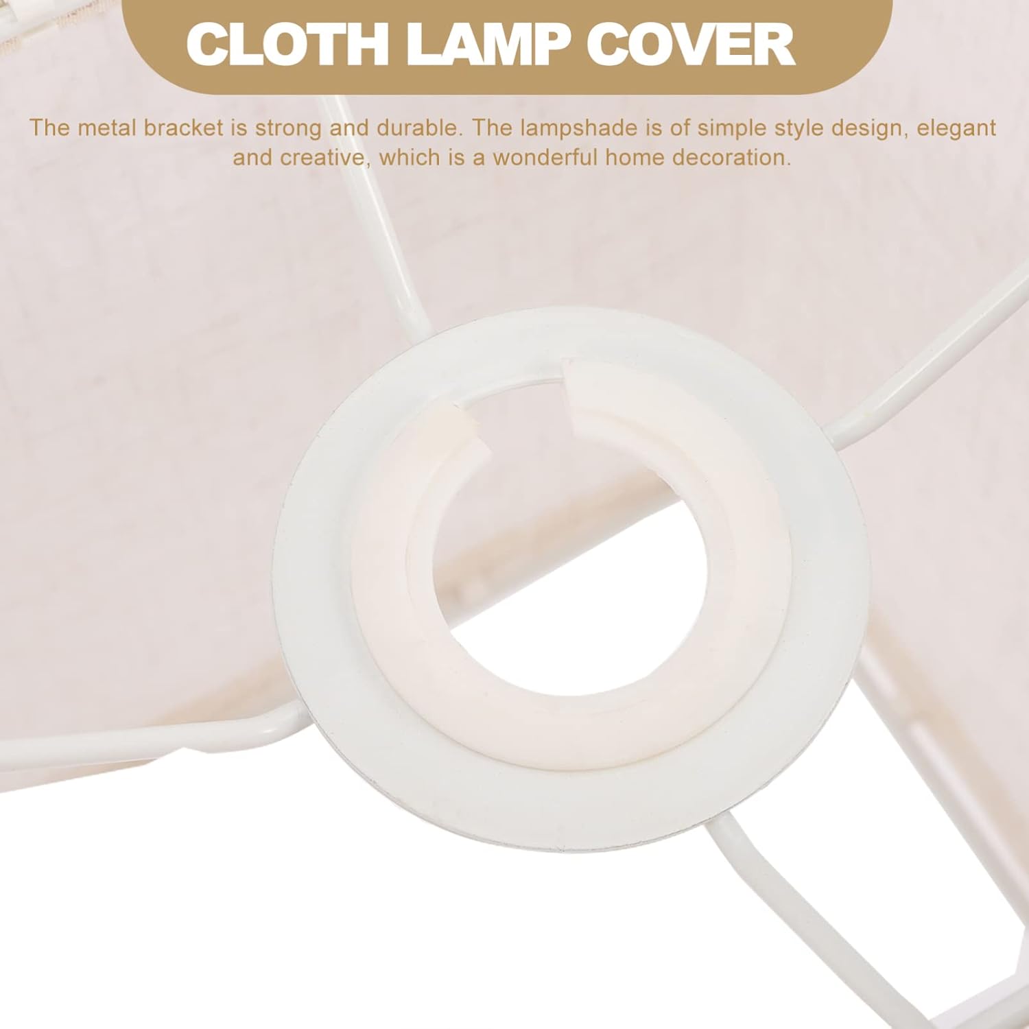 Beaupretty Drum Lamp Shades Square Lamp Shade Detachable Cloth Protector Lamp Cover Clip On Bulb Lamp Accessory for Table Floor Pendant Light Small Lamp Shades