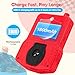 VOLGUARD II Kids Handheld Game Console with 220 Preloaded Retro Video Games, 3.5'' IPS Screen Adjustable Brightness & Volume, Portable Hand Held Game Player Toy for Travel, Ideal Christmas RED