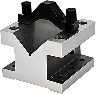 Hardened Steel V-Block Set 90 Degree with Clamp for Milling Drilling | Hardened Tool Steel, 0.0002" Accuracy, For Drilling Milling, Includes Clamp Set, 35x35mm & 60x60mm Sizes