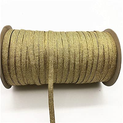 Couture elastic extensible de 6mm avec fil pailleté brillant pour ceintures