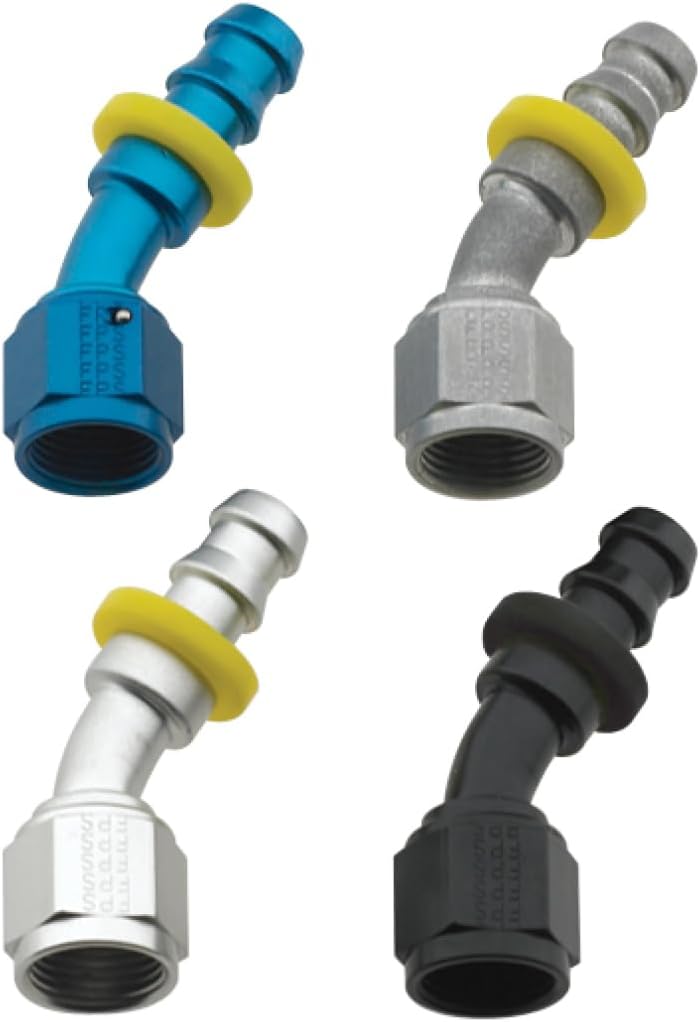 Fragola -6AN Push-Lite End 30 Degree - Black