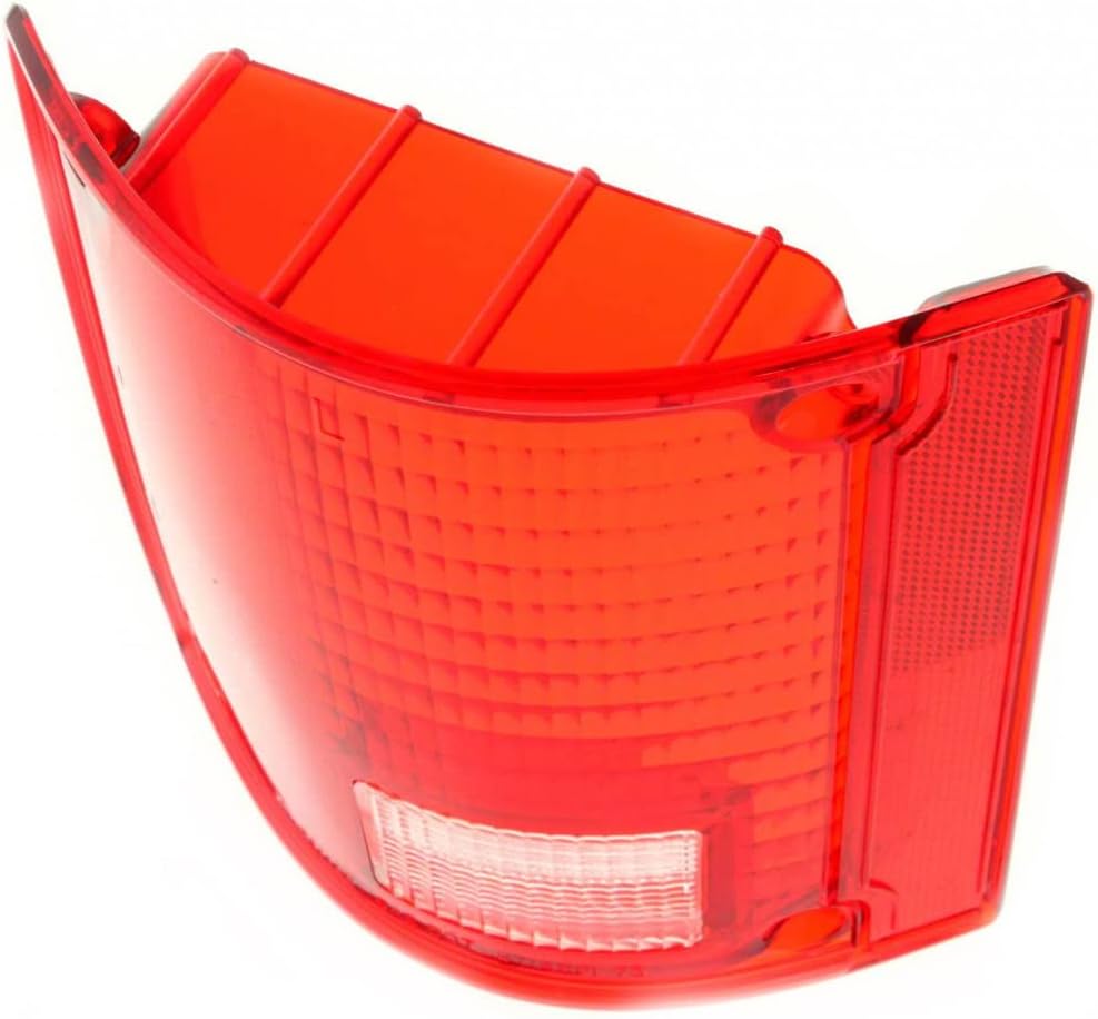 CarLights360 For 1973-1991 Chevy Blazer Tail Light Lens Only Driver Side Red/Clear Lens Plastic Lens GM2808111 | 5965775