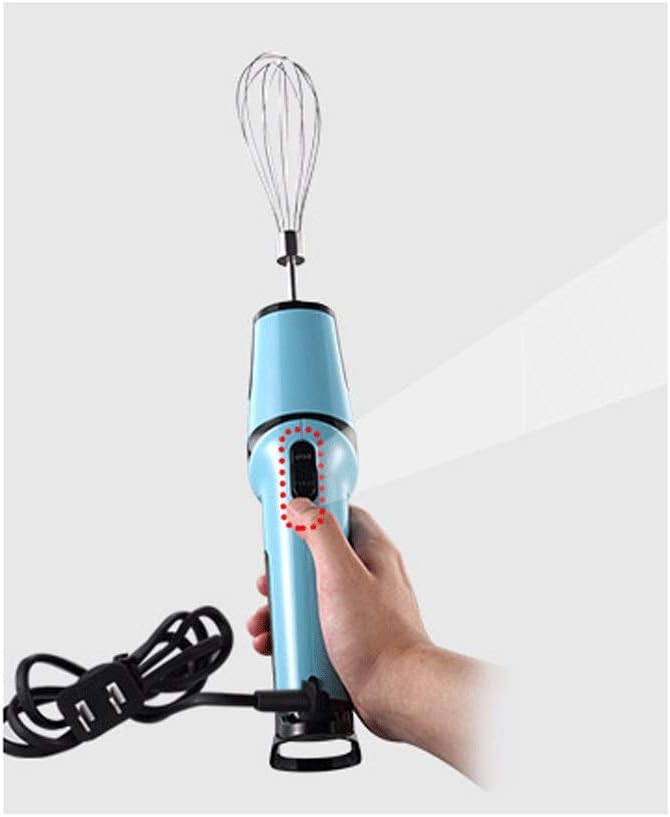 Wired Blue Hand-held Eggbeater, Exquisite and Compact, Three Angles and Two Speed to Fully Meet Baking Needs