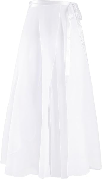 Baisdan Ballet Skirts Women, Ballet Dance Skirt Girls, Flowy Long Wrap Skirt, Dance Skirts for Women and Girls