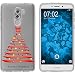 Produktbild PhoneNatic Case kompatibel mit Huawei Honor 6X Silikon-Hülle X Mas Weihnachten Weihnachtsbaum M1