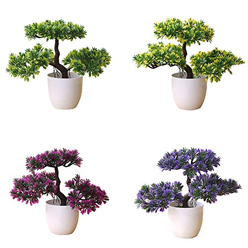 Willowswayw Artificial Plant Bonsai Fake Tree Potted Home Hotel Garden Ornament Decoration- 8# #TOP2