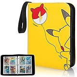 album panini pokemon complet Material EVA de alta calidad: hecho de tela PU impermeable de alta calidad Cremallera cerrada en el exterior que protege su tarjeta de impactos y caídas, impermeable y antiarañazos.