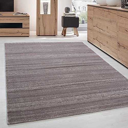 Tapis de salon moderne beige moka grand tapis rectangulaire