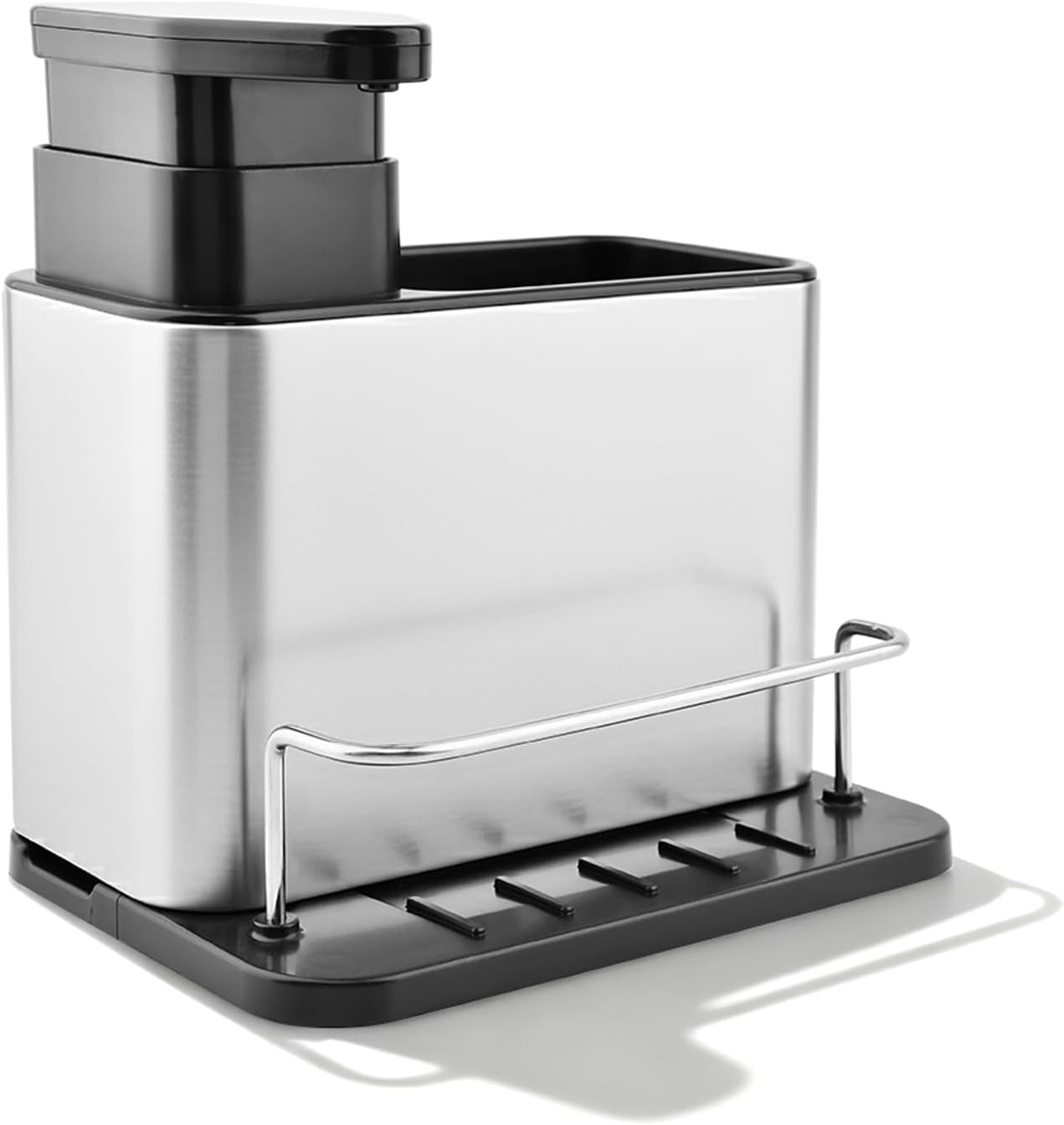 Suction Cup Sink Sponge Holder Caddy,Stainless Steel Kitchen Sink Wall Sponge Organizer