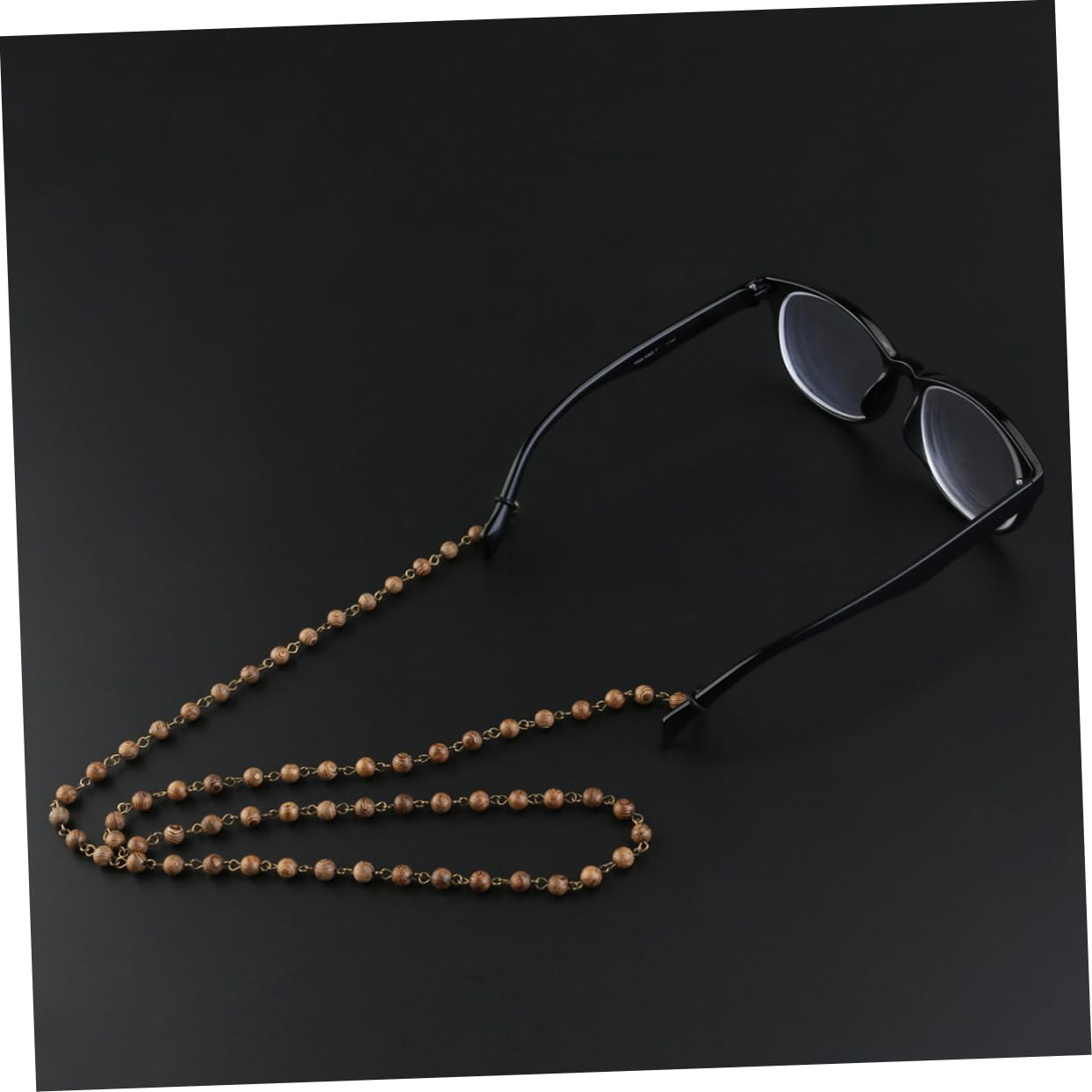 GALPADA 3stücke Wood Eyeglasses Bead Chain Neck Holder Aus Natürlichem Hartholz Stilvolle Brillenkette Mit Elastischen Gummispitzen Für Sonnenbrillen Und Lesebrillen