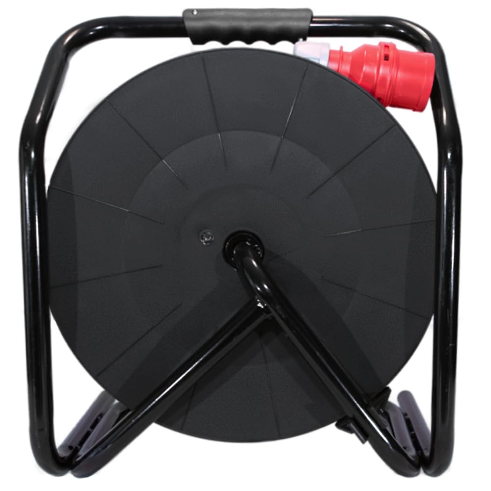 Enrouleur Câble Électrique Professionnel Hilark 30m - 4 Prises Schuko, IP44, 3x2.5mm²