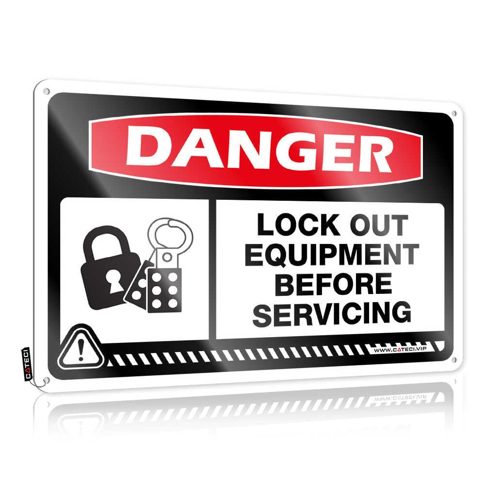 IBWNBBUSN Whiskey Signs For Home Bar Danger Lock Out Equipment Before Servicing Tin Sign Bar Man Cave Decor Home Bar Tin Sign(30X40CM)