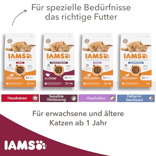 Iams Sensible Verdauung Trockenfutter für Katzen mit empfindlichem Magen