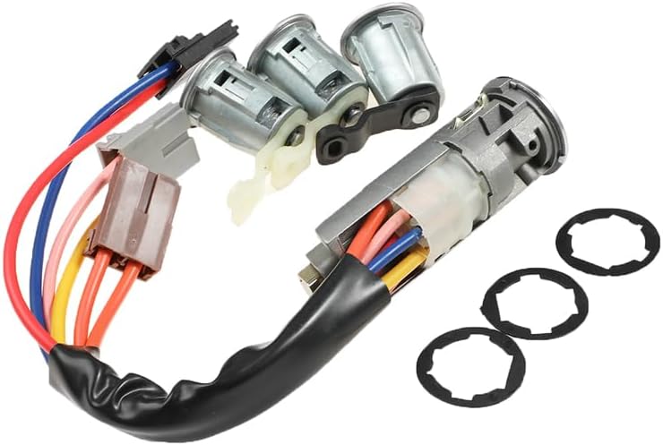 9170G3 252522 AL101 Complete Set Ignition Switch Door Lock Cylinder Compatible with Citroen BERLINGO XSARA Picasso Compatible with Peugeot Partner