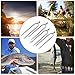 EVTSCAN 4 PCS Stainless Steel Fishing Spear with 2 Prongs, 8mm Threaded Fishing Harpoon Gaff Hook for Outdoor Fishing Tackle