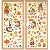 9 Feuilles de Lutins Decoration Automne, Stickers Automne pour Fenêtre...