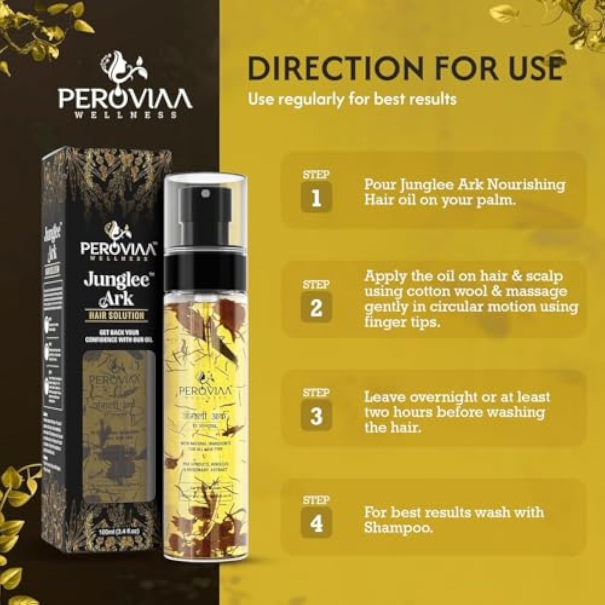 AyuGrowth Fortifying Hair Oil with Amla & Brahmi, Reduces Breakage