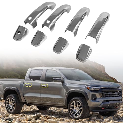 Autophoton for Chevrolet Colorado 2023-2025 ABS Chrome Side Door Handle Cover Trim - 8PCS Car Exterior Accessory