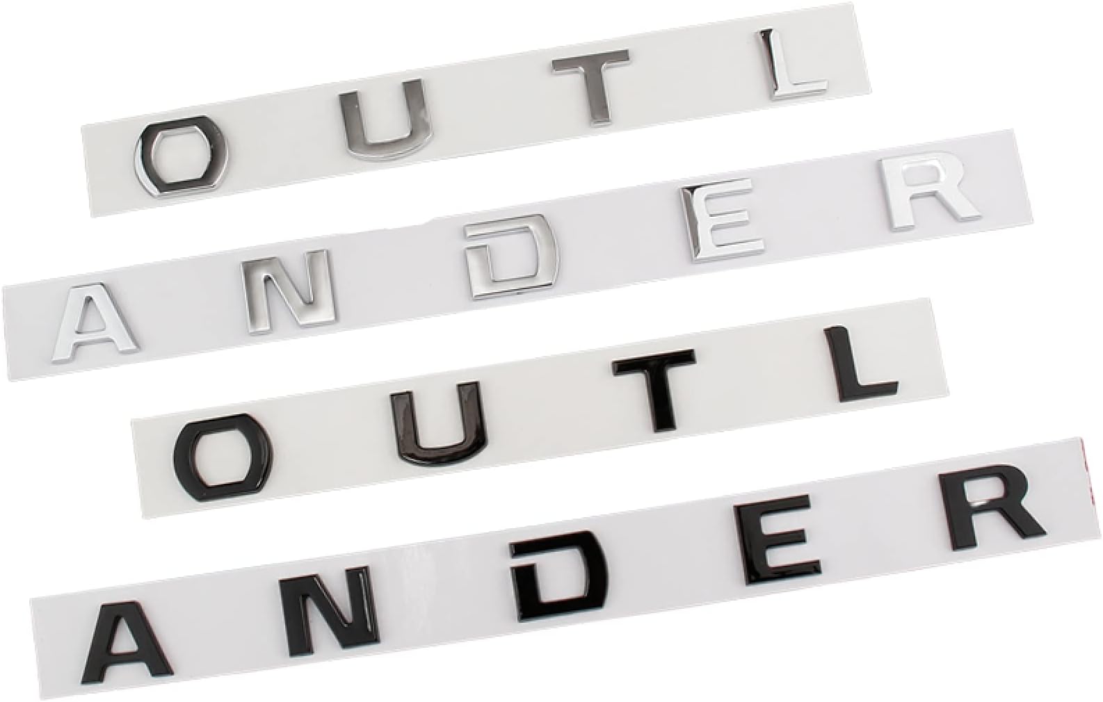 For Mitsubishi Outlander, Car Ab Letter Logo Decal Sticker Car Front Head Hood Alphabet Emblem Badge Styling Sticker