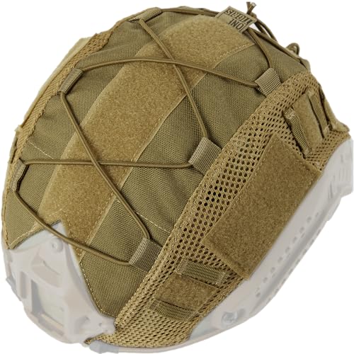 Housse de casque OneTigris ZKB06 anti-reflets en tissu marron pour supprimer les rayures de coque