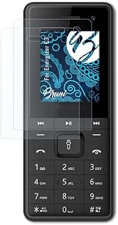 Bruni Screen Protector compatible with Energizer E3 Protector Film, crystal clear Protective Film (2X)
