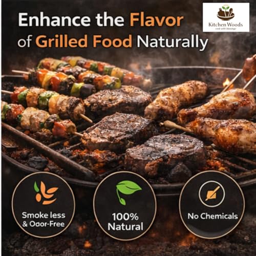 Image of Eco-Friendly Natural Wood Charcoal 1.2 KG | Long Burning Coal & Air Purifier Koyla for BBQ, Grilling, Cooking, Pooja, Dhoop, Havan & Gardening | Activated Charcoal for Indoor Plants