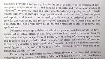 Computer-Assisted Business Plans