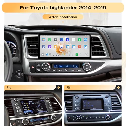 Firstnav 12.3-inch Car Stereo for Toyota Highlander 2014-2019 Upgrade - image 2