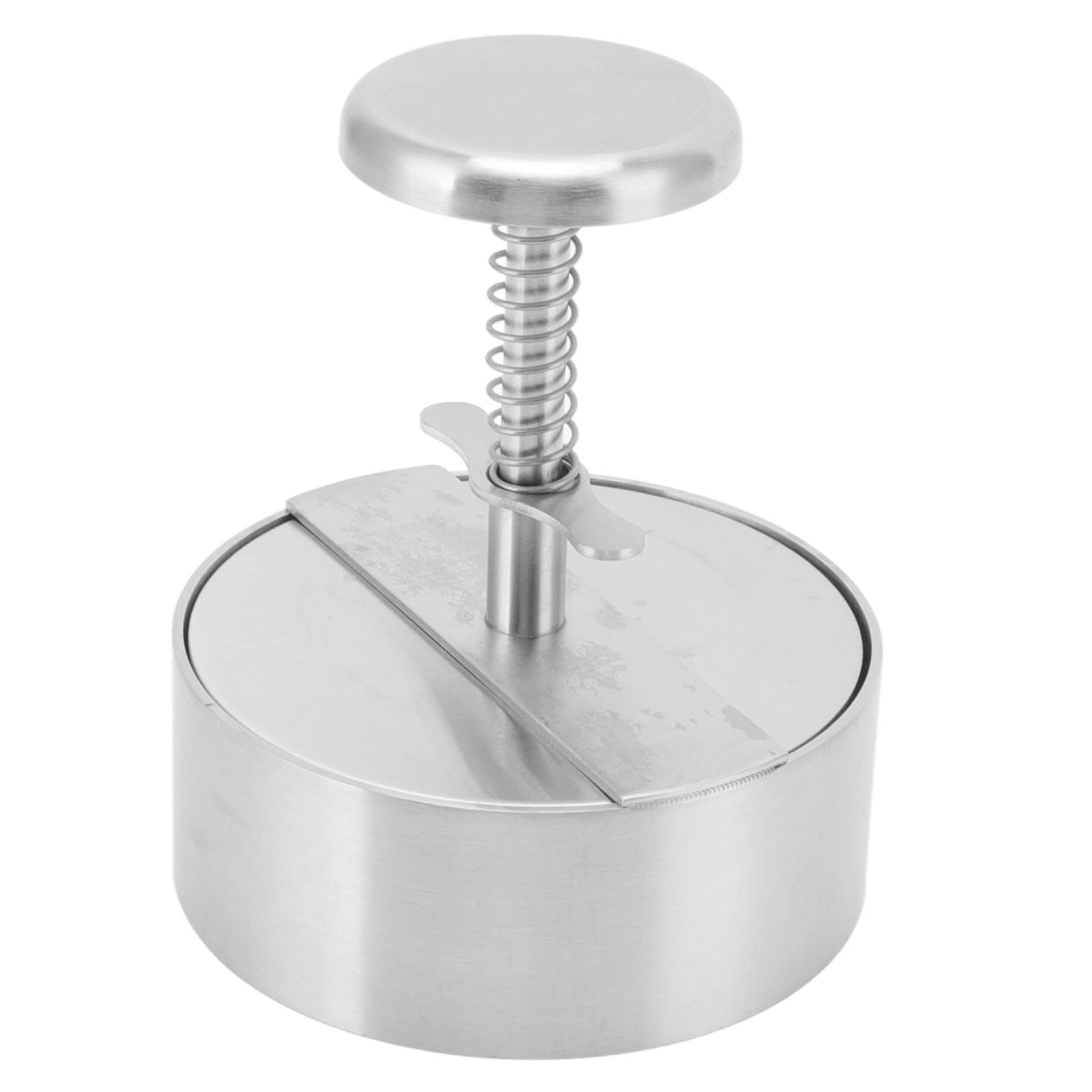 Asixxsix Burger Press, 4.5 Inch Effort Saving Stainless Steel Hamburger Press Patty Maker, Non Stick Patty Making Molds for Beef, Vegetables, Meat, BBQ Barbecue, Homemade Hamburger