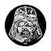 Star Wars Darth Vader Helmet Saga Black And White PopSockets Adhesive PopGrip
