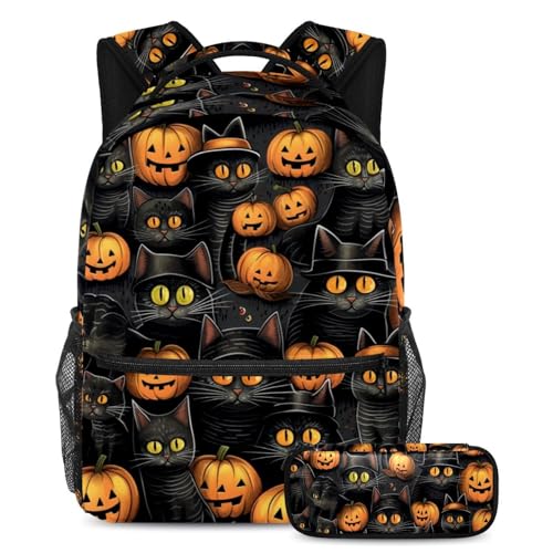 Sac à dos chat noir d'Halloween, le cadeau idéal pour la rentrée des enfants