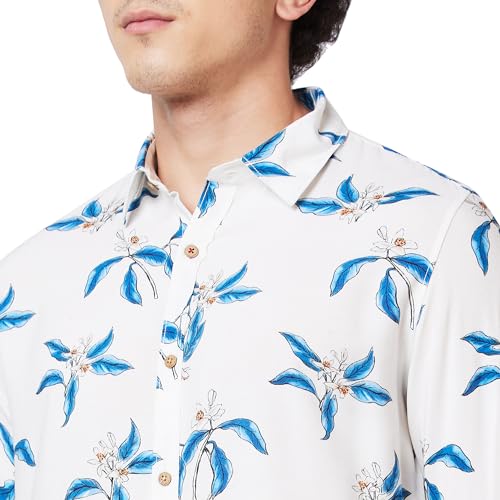 Image of Spykar Men's Printed Regular Fit Shirts