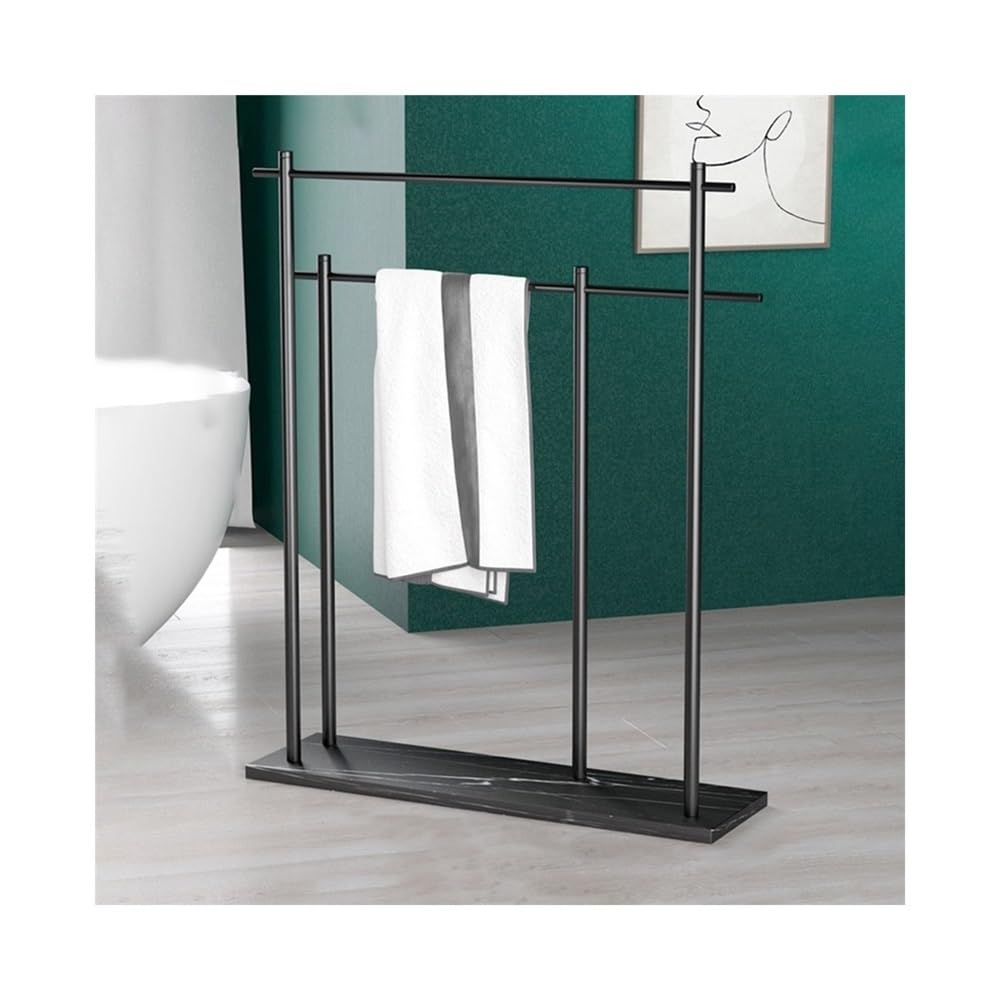 Towel Rack Floor-standing Towel Rack Bathroom Light Luxury Creative Marble Bathtub Storage Bar Free Standing Rail