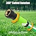 SANFU Upgraded Hybrid Lead-In Garden Hose 5/8-Inch X 6 FT, Burst 800PSI, Water Hose, Flexible, With Grip Handle, 3/4