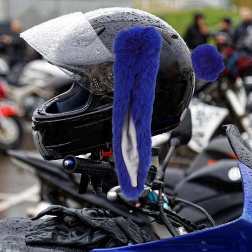 Orejas de conejo para casco de moto felpa PRETYZOOM ideal en rutas de navidad 5