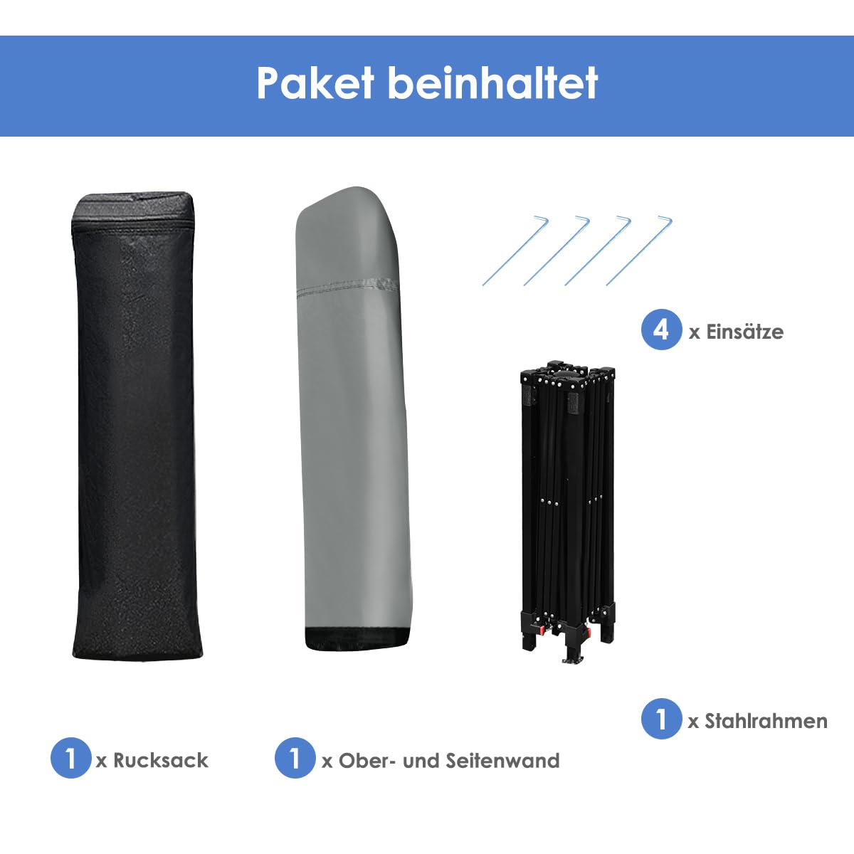 COSTWAY Pawilon składany 2 x 2 m, z regulacją wysokości, wodoszczelny i chroniący przed słońcem, namiot imprezowy, namiot ogrodowy z torbą, pawilon ogrodowy do użytku na zewnątrz, do ogrodu, na