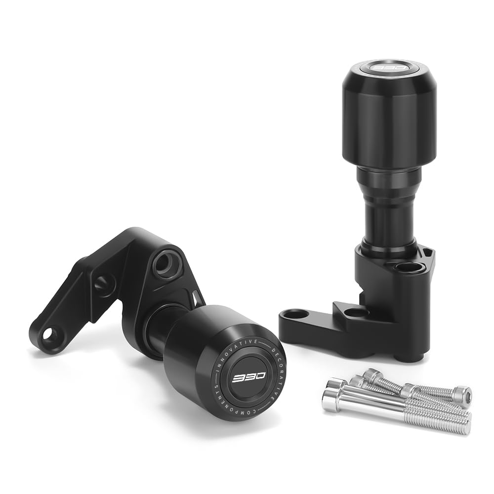 Modeer Motorrad Sturzpads Kompatibel mit Duke 990 2024 2025 Antikollision Rahmen Slider Sturzschutz 990 duke duke990 Zubehör schwarz (990)