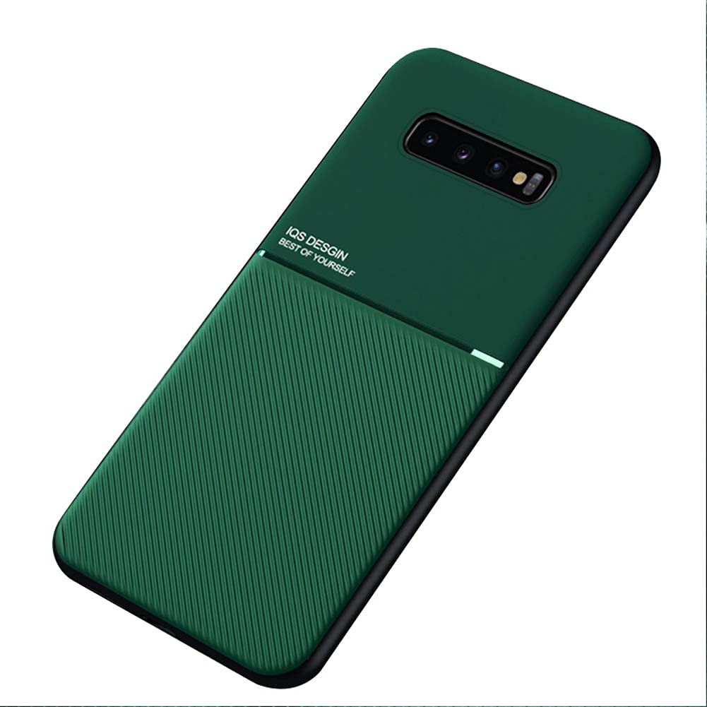 Kepuch Mowen Case for Samsung Galaxy S10+ S10 Plus - Cover Bumper Built-in Metal Plate for Samsung Galaxy S10+ S10 Plus - Green