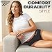Reebok Hipster Panties for Women - 5 Pack Stretch Performance Seamless Underwear with Relaxed Tag-Free Waistband (S-XL), Size Medium, All Rose Dust