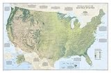 United States Physical [Tubed] (National Geographic Reference Map)