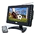 Tyler TTV703 10" Portable Widescreen LCD TV with Detachable Antennas, USB/SD Card Slot, Built in Digital Tuner, and AV Inputs