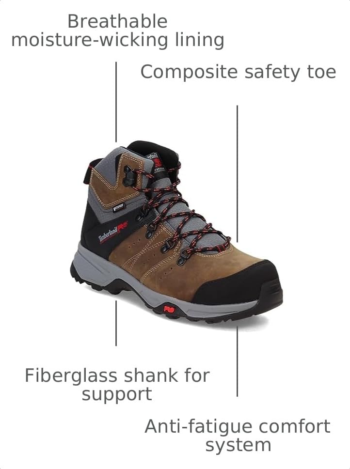 Image of Timberland PRO mens Switchback 6 Inch Composite Safety Toe Waterproof