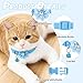 Tweruna 6 PCS Flower Kitten Collar with Bell, Adjustable Cute Cat Collar with Rhinestone for Female, Breakaway Small Kitten Collars, 6 Colors