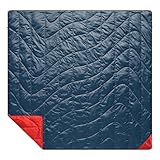 Rumpl Backcountry Puffy Blanket, Ultra-Portable and Lightweight Adventure Blanket, 2-Person (80x84 inches), Deepwater