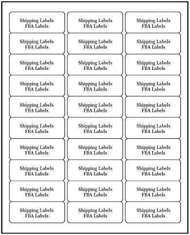 Address Labels for Inkjet Printers 1" x 2-5/8", Pack of 3000 Labels