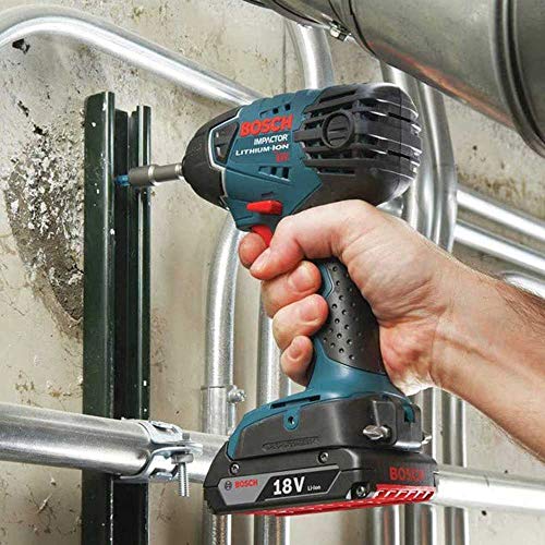 Bosch 25618-02-RT 18V Lithium-Ion 1/4 in. Impact Driver w/SlimPack Batteries (Renewed)