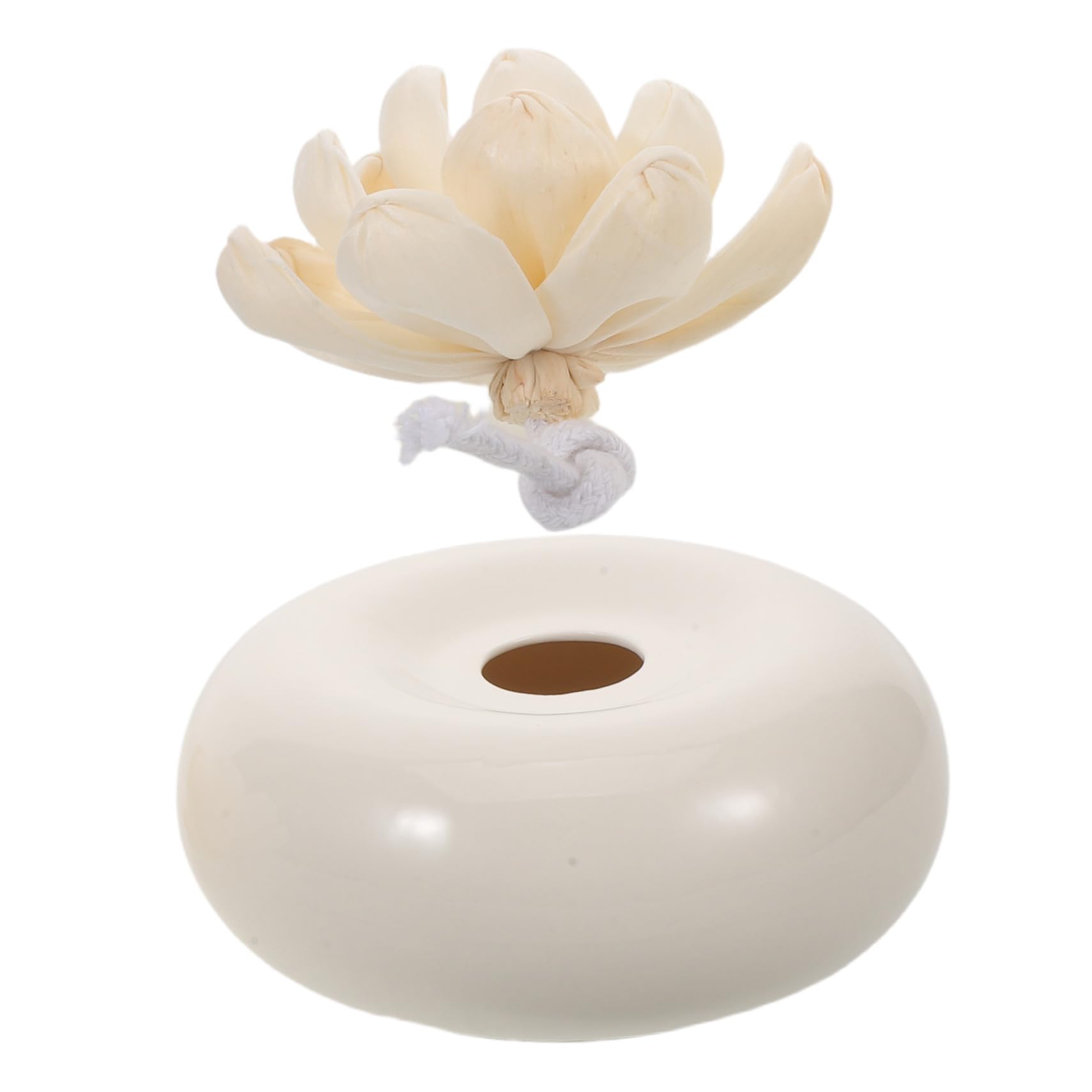 TOYANDONA Diffusore di Oli Essenziali Passivo in Ceramica Bianca, Assorbe L’olio e Rilascia Fragranza Lentamente, per Auto e Casa