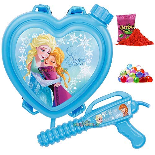 Zest 4 Toyz Holi Pichkari Water Gun for Kids Boy Girl Powerful High Pressure Tank Spray with Holi Combo 1 Pkt Holi Color & 100 Balloon - (Heart Tank) (B084WRG4HS) Amazon Price History, Amazon Price Tracker